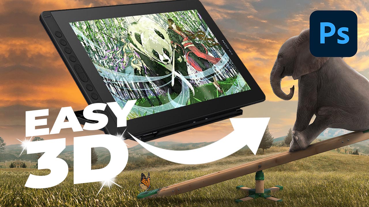 Huion Kamvas 16: The Easiest Way To Create 3D Composites in Photoshop
